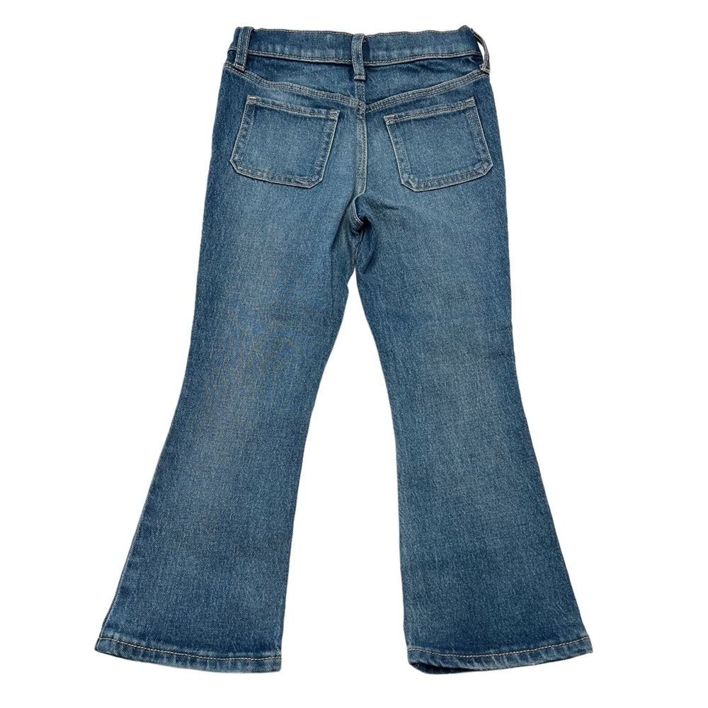 Old Navy Kids Denim Blue Flared Jeans | Girls 5T - Picture 3 of 4